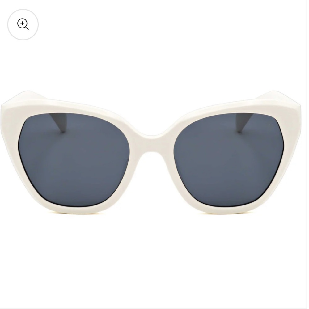 rag & bone Women's White Cat-Eye Sunglasses